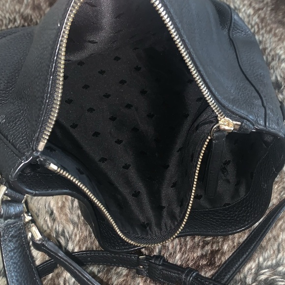 Kate Spade Black Pebbled Leather Shoulder/Crossbody Bag - Picture 9 of 15